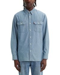 Levi's - Worker Relaxed-fit Button-down Chambray Shirt - Lyst