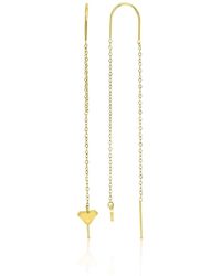 Roxy - Waterproof 65mm Triangular Heart Pineapple Threader Earrings - Lyst