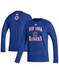 adidas - New York Rangers Reverse Retro 2.0 Fresh Playmaker Long Sleeve T-shirt - Lyst