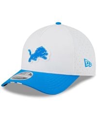 KTZ - White/blue Detroit Lions 2025 Nfl Training Camp A-frame 9forty Adjustable Hat - Lyst