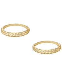 Ettika - Pave Ring Set Of 2 - Lyst
