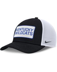 Nike - Black/white Kentucky Wildcats 2025 On-field Rise Patch Trucker Adjustable Hat - Lyst