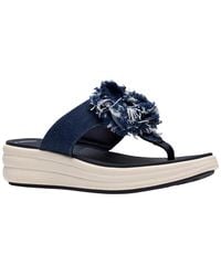 Clarks - Cloudsteppers Drift Rose Round Toe Sandals - Lyst