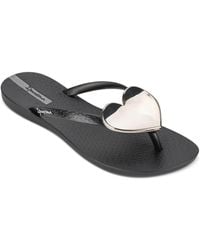 Ipanema - Wave Heart Sparkle Flip-flop Sandals - Lyst