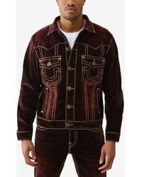 TRUE RELIGION - Oversize Super-t Coated Button-up Jacket - Lyst