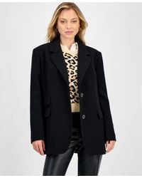 Cece - Notched-collar Two-button Blazer Coat - Lyst