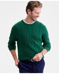 Club Room - Mixed Cable-knit Crewneck Sweater - Lyst