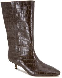 Kenneth Cole - Meryl Faux Leather Almond Toe Mid-calf Boots - Lyst
