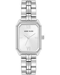 Anne Klein - Quartz Octagonal Metal Alloy Bracelet Watch - Lyst