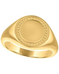 Macy's - Round Signet Ring - Lyst