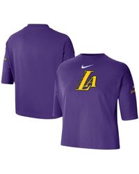 Nike - Los Angeles Lakers 2024/25 City Edition Courtside Boxy T-shirt - Lyst