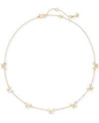 Kate Spade 'social Butterfly' Necklace in Gold (Metallic) | Lyst
