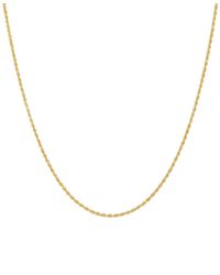 Italian Gold - Macy's Solid Rope Chain Necklace - Lyst