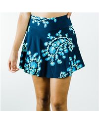 Calypsa - Flowy Swim Skirt With Attached Shorts - Lyst