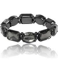 Jessica Simpson - Black Crystal Stretch Bracelet – Elegant Fashion Jewelry - Lyst