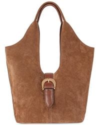 Sam Edelman - Lucy Buckle Medium Double Handle Tote Handbag - Lyst