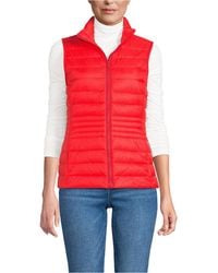 Lands' End - Wanderweight Packable Down Vest - Lyst