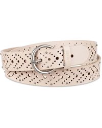 Levi's - Studded Fully Adjustable Perforated Leather Belt - Lyst