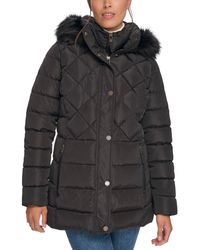 Tommy Hilfiger Faux-fur Hooded Sweater, Created For Macy's in Gray