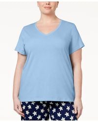 Hue - Plus Size V-neck Pajama Top - Lyst