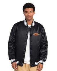 Starter - Washington Commanders Locker Room Satin Varsity Full-snap Jacket - Lyst