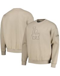 Pro Standard - Los Angeles Dodgers Neutral Drop Shoulder Pullover Sweatshirt - Lyst