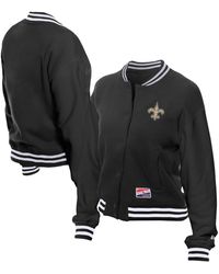 KTZ - New Orleans Saints Throwback Fleece Full-snap Jacket - Lyst