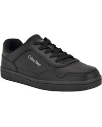 Calvin Klein - Landy Round Toe Lace Up Sneakers - Lyst