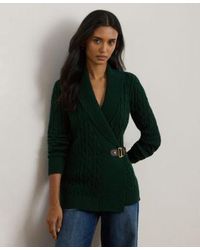 Ralph Lauren - Buckled Cotton Sweater Xs P L - Lyst