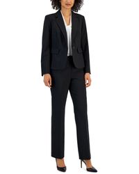 Le Suit - Notch-collar Mid-rise Straight-leg Pantsuit - Lyst