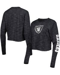 KTZ - Las Vegas Raiders Crop Long Sleeve T-shirt - Lyst