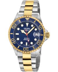 Gevril - Wall Street Swiss Automatic Two-tone Ss/ipyg Bracelet Watch - Lyst