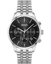 BOSS - Boss Chronograph Avery Stainless Steel Bracelet Watch 42mm - Lyst