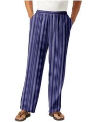 Kingsize - Big & Tall Elastic Waist Gauze Cotton Pants - Lyst