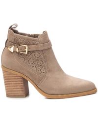 Xti - Suede Ankle Booties By - Lyst