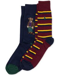 Polo Ralph Lauren - 2-pk. Madison Tweed Bear Slack Socks - Lyst