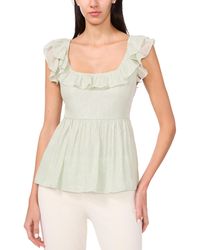 Parker - The Jolene Ruffle-square-neck Top - Lyst