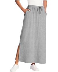 Woman Within - Within Sport Knit Side-slit Skirt - Lyst