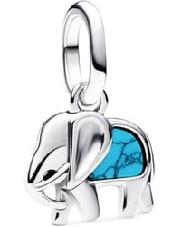 PANDORA - Coloured Elephant Mini Dangle Charms - Lyst
