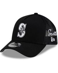 KTZ - Seattle Mariners Side Script 9forty A-frame Trucker Adjustable Hat - Lyst