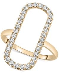Wrapped in Love - Diamond Open Rectangle Statement Ring (1/2 Ct. T.w. - Lyst