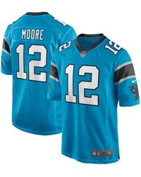 Nike - Dj Moore Blue Carolina Panthers Game Jersey - Lyst