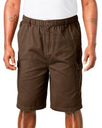 Boulder Creek - Big & Tall By Kingsize Renegade 9" Full Elastic Waist Cargo Shorts - Lyst