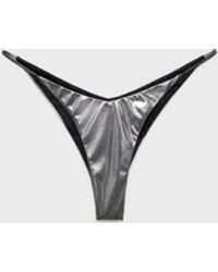 Mango - Metallic Bikini Bottoms - Lyst