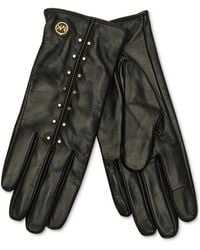 Michael Kors - Michael Astor Studded Leather Tech Gloves - Lyst
