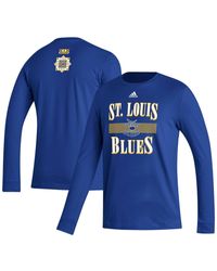 adidas - St. Louis Blues Reverse Retro 2.0 Fresh Playmaker Long Sleeve T-shirt - Lyst