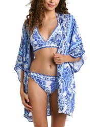 La Blanca - Beyond Printed Kimono Swim Cover-up - Lyst