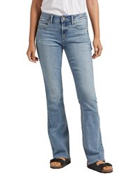 Silver Jeans Co. - Elyse Mid Rise Slim Bootcut Jeans - Lyst