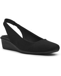 Anne Klein - Witty Slingback Wedge Heel Pumps - Lyst