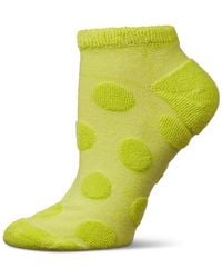 Memoi - Terry Dot Low Cut Socks - Lyst